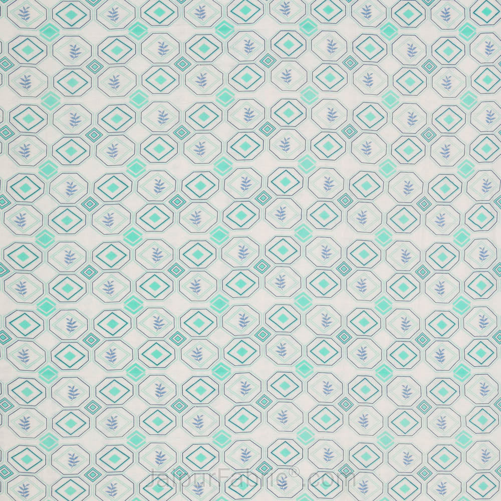 Artistic Maze Greenery Double Bed Dohar Blanket